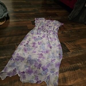 Michele Lavender and Lilac Floral Kids Dress